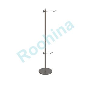 پایه سرم تک قلابه ثابت استیل