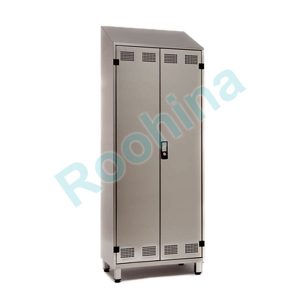 کمد لباس دو سلوله با سقف شیبدار استیل