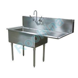 سینک تک لگنه با صفحه کار استیل