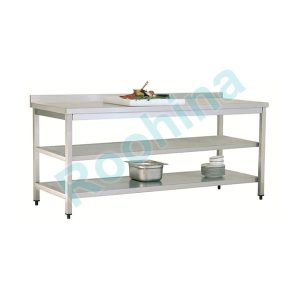 میز کار سه طبقه استیل