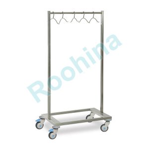 ترالی آویز و حمل لباس اتاق عمل استیل