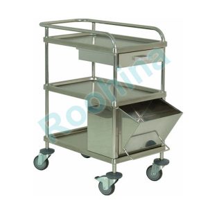 ترالی جراحی استیل