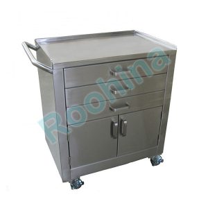 ترالی کابینتی پرتابل استیل