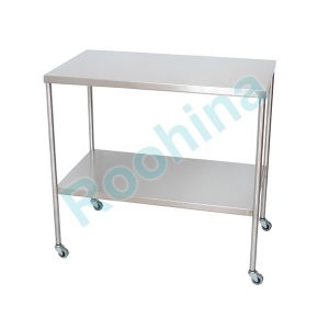 میز کار پرتابل دو طبقه استیل