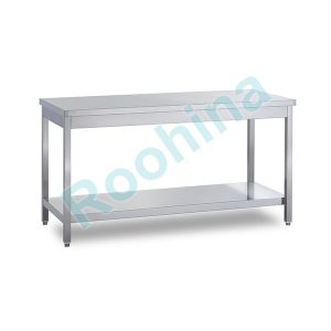 میز کار با یک طبقه استیل