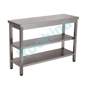 میز کار با دو طبقه استیل