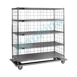 ترالی حمل البسه خشک چهار طبقه استیل