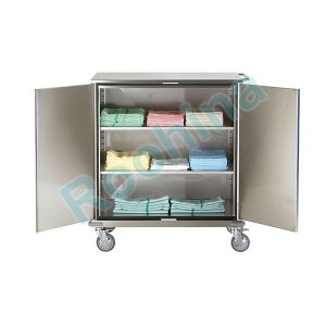 ترالی حمل پک استریل درب دار استیل