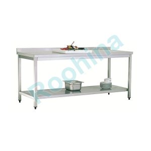 میز کار دو طبقه استیل